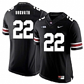 Ohio State Buckeyes 22 Les Horvath Black Nike College Football Jersey Dzhi,baseball caps,new era cap wholesale,wholesale hats